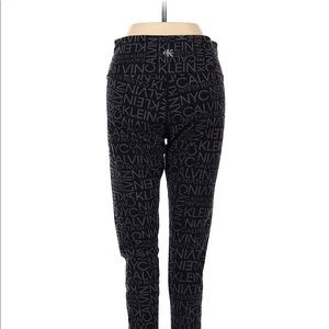 Calvin Klein Black and Grey Logo Leggings